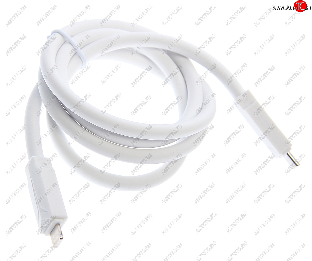 299 р. Кабель iPhone (5-)-USB Type C 1м белый XO XO nbq233a white  с доставкой в г. Майкоп