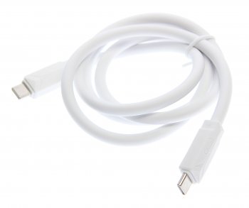 227 р. Кабель USB Type C-USB Type C 1м белый XO XO nbq233b white  с доставкой в г. Майкоп. Увеличить фотографию 1