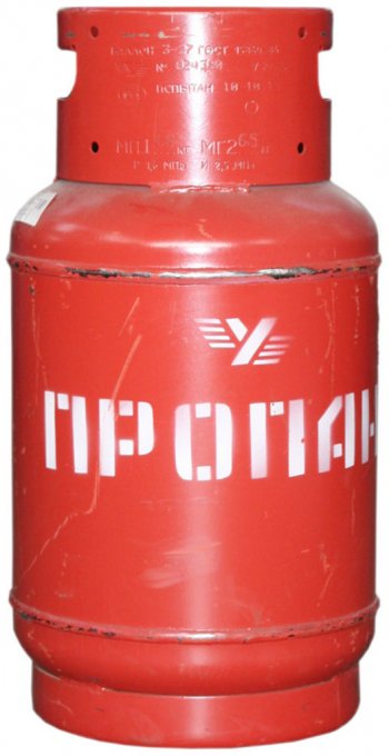 6 199 р. Баллон газовый пропан 27л 1.6МПа с вентилем НГЗА НГЗА нгза 27л  с доставкой в г. Майкоп. Увеличить фотографию 1