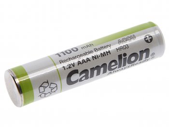 299 р. Батарейка AAA HR03 1.2V аккумулятор Ni-MH 1100mAh блистер 2шт. (цена за 1шт.) CAMELION CAMELION nh-aaa1100bp2  с доставкой в г. Майкоп. Увеличить фотографию 1