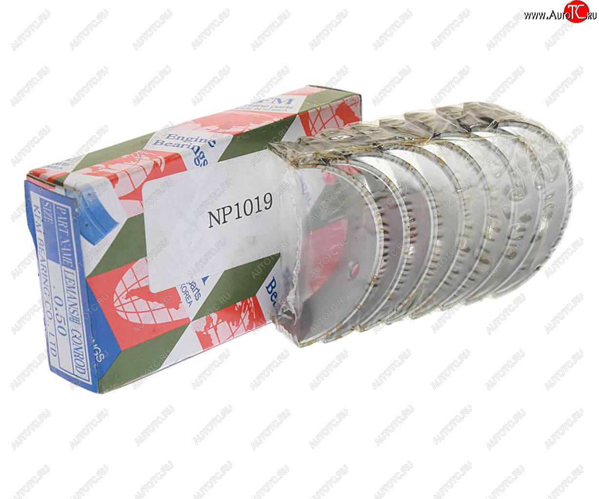 1 179 р. Вкладыши DAEWOO Nexia (95-) шатунные d+0.50 комплект (8шт.) KFM KFM np1019  с доставкой в г. Майкоп