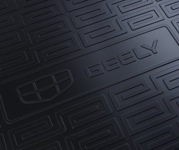 1 599 р. Коврик багажника GEELY Atlas (18-) полиуретан черный NORPLAST NORPLAST npa00-t24-020  с доставкой в г. Майкоп. Увеличить фотографию 2