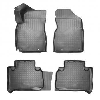 2 199 р. Коврик салона GEELY Emgrand X7 (18-) 3D полиуретан черный (4 предм.) NORPLAST NORPLAST npa11-c24-085  с доставкой в г. Майкоп. Увеличить фотографию 3
