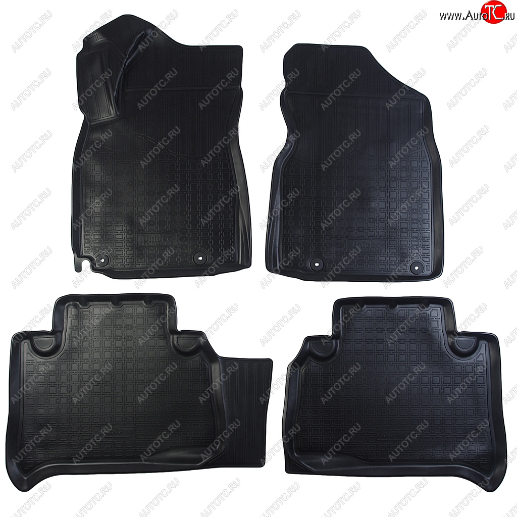 2 199 р. Коврик салона GEELY Emgrand X7 (18-) 3D полиуретан черный (4 предм.) NORPLAST NORPLAST npa11-c24-085  с доставкой в г. Майкоп