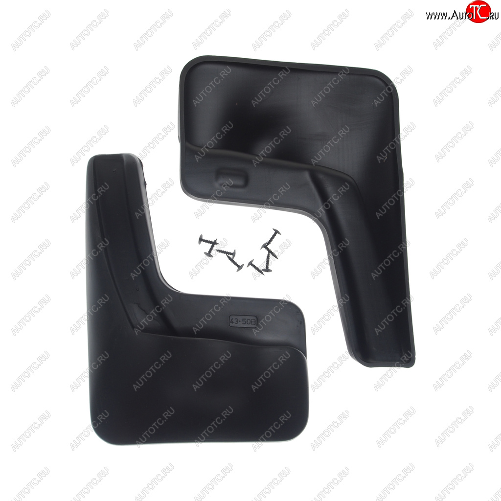 1 059 р. Брызговик KIA Rio седан (11-15) задний комплект 2шт. NORPLAST NORPLAST npl-br-43-50b  с доставкой в г. Майкоп