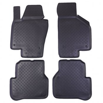 1 799 р. Коврик салона VW Passat B7 седан (11-) полиуретан (4 предм.) NORPLAST NORPLAST npl-po-95-33  с доставкой в г. Майкоп. Увеличить фотографию 1