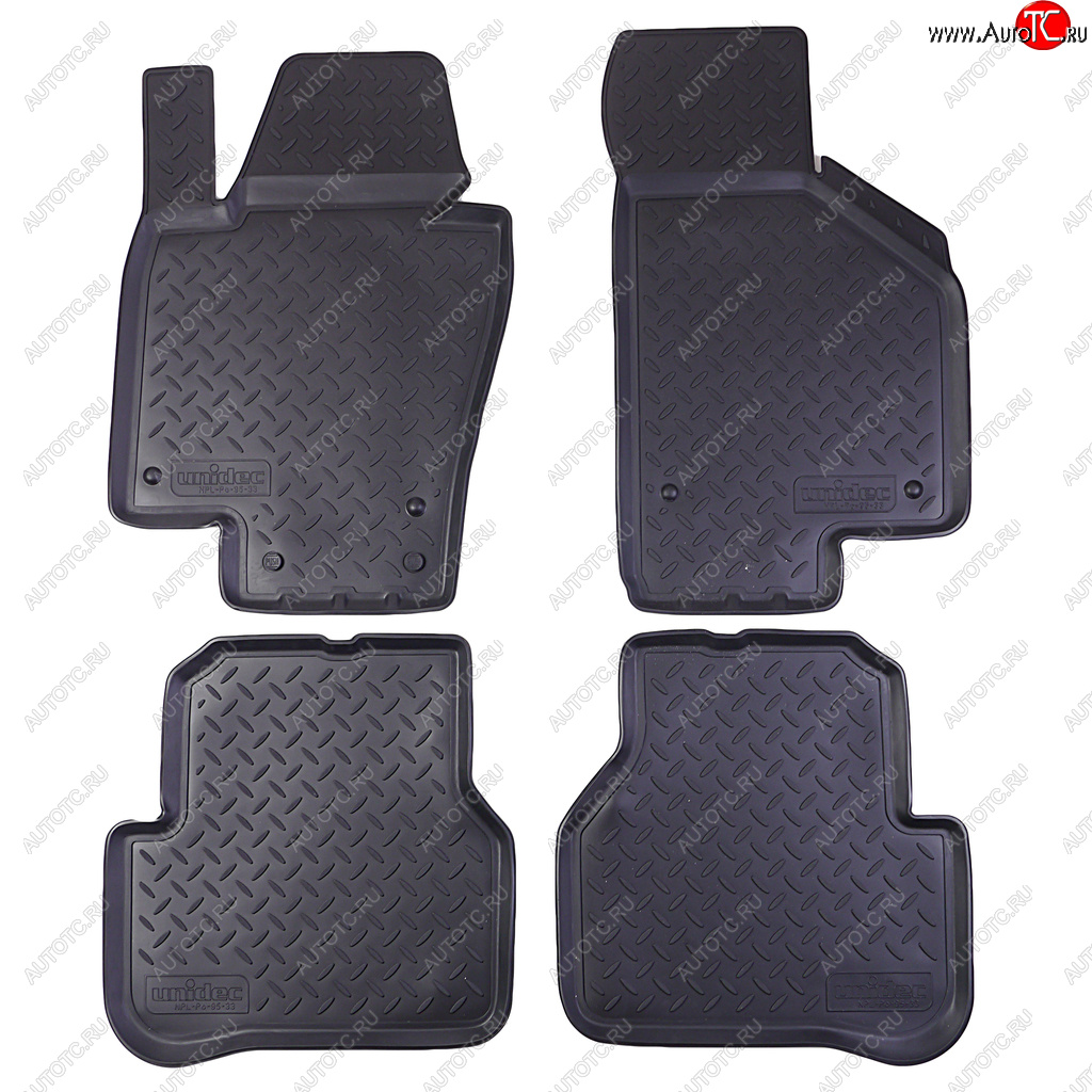 1 799 р. Коврик салона VW Passat B7 седан (11-) полиуретан (4 предм.) NORPLAST NORPLAST npl-po-95-33  с доставкой в г. Майкоп