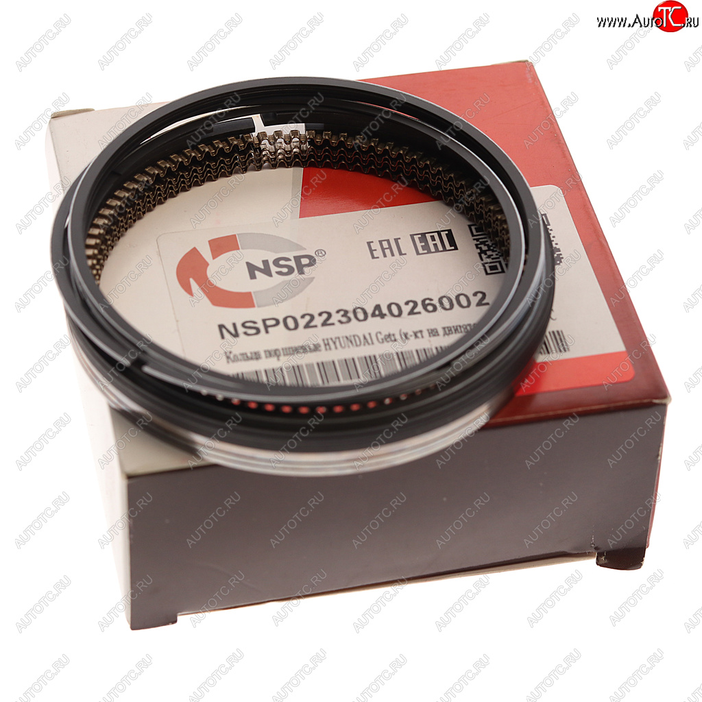 1 769 р. Кольца поршневые HYUNDAI Accent (02-),Getz (05-) KIA Rio (05-) (1.41.5) (DOHC) d+0.00 комплект NSP NSP nsp022304026002  с доставкой в г. Майкоп