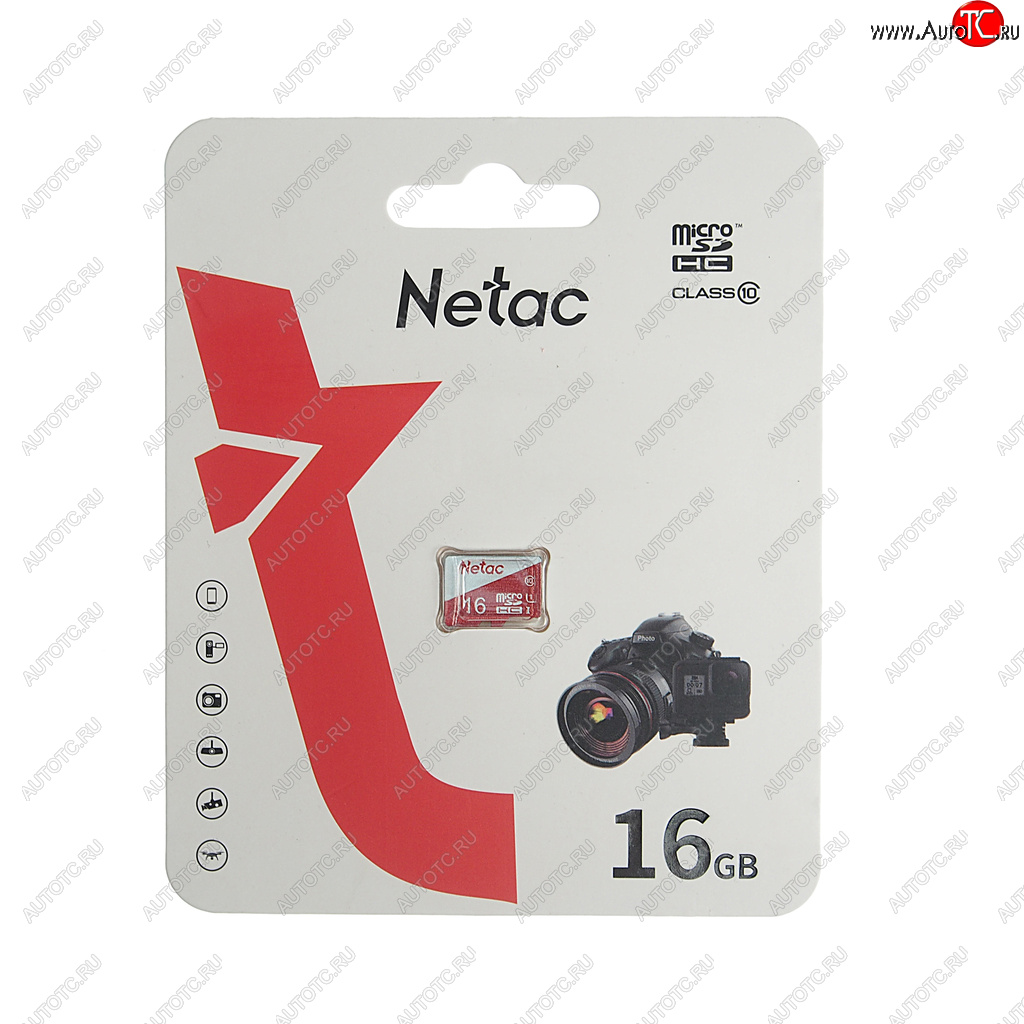 329 р. Карта памяти 16GB MicroSD class 10 NETAC NETAC nt02p500eco-016g-s  с доставкой в г. Майкоп