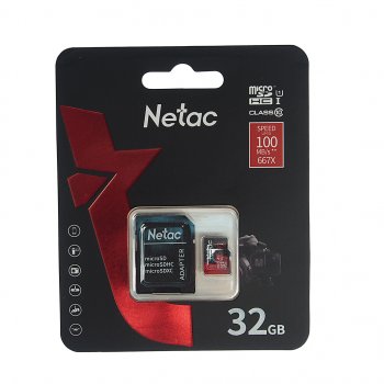 449 р. Карта памяти 32GB MicroSD class 10 + SD адаптер NETAC NETAC nt02p500pro-032g-r NETAC nt02p500pro-032g-r  с доставкой в г. Майкоп. Увеличить фотографию 1