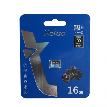 319 р. Карта памяти 16GB MicroSD class 10 NETAC NETAC nt02p500stn-016g-s  с доставкой в г. Майкоп. Увеличить фотографию 1