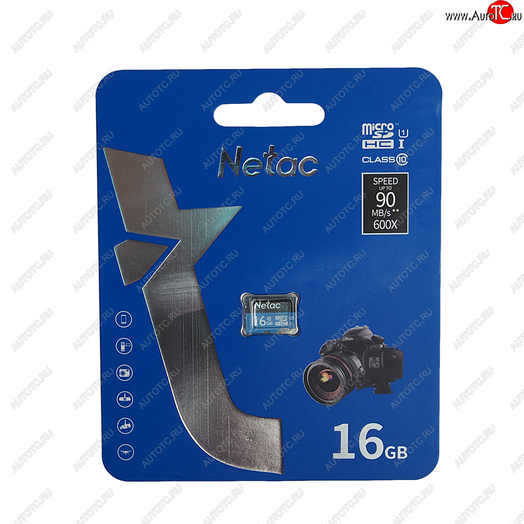 319 р. Карта памяти 16GB MicroSD class 10 NETAC NETAC nt02p500stn-016g-s  с доставкой в г. Майкоп