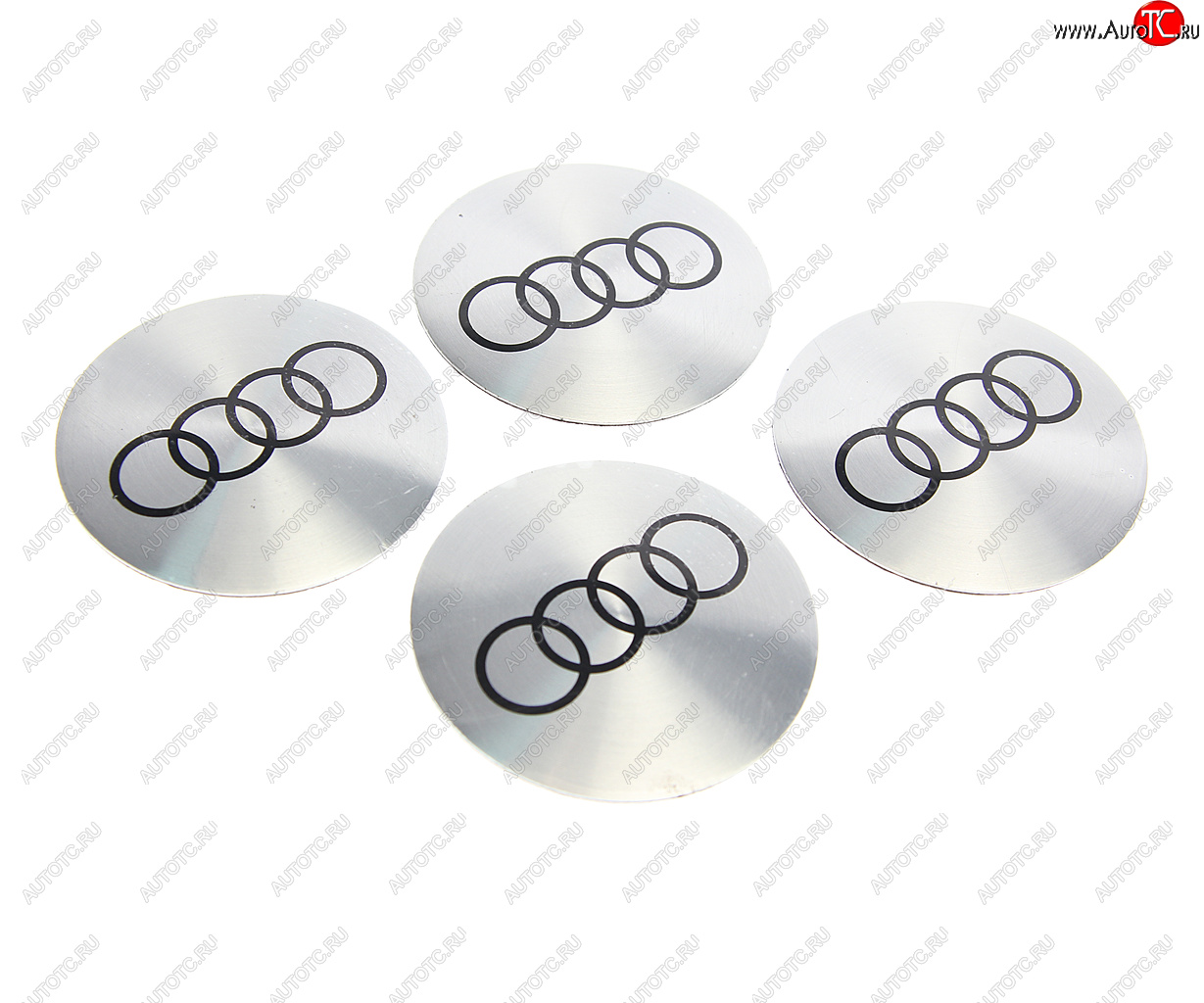 273 р. Эмблема диска колесного AUDI сер. (6см) металл комплект 4шт. MASHINOKOM MASHINOKOM nzd6 010  с доставкой в г. Майкоп