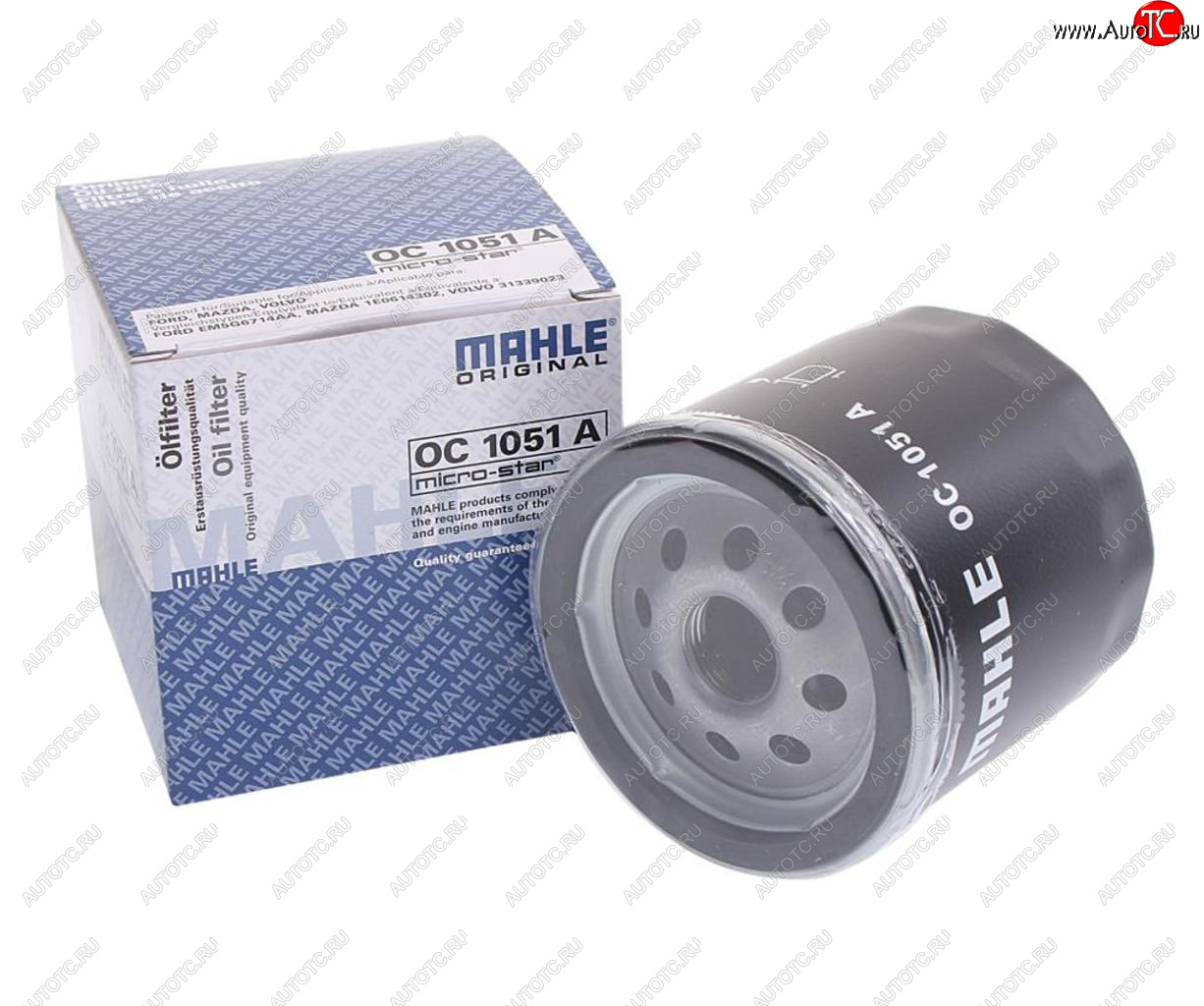 829 р. Фильтр масляный FORD Focus,Fiesta,Mondeo (1.21.41.6) MAHLE MAHLE oc1051a  с доставкой в г. Майкоп