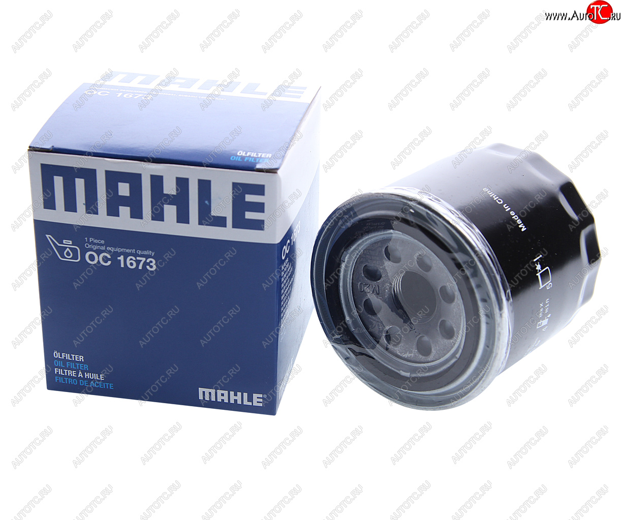 569 р. Фильтр масляный HYUNDAI i40,ix35,i20 KIA Rio (11-) MAHLE MAHLE oc1673  с доставкой в г. Майкоп
