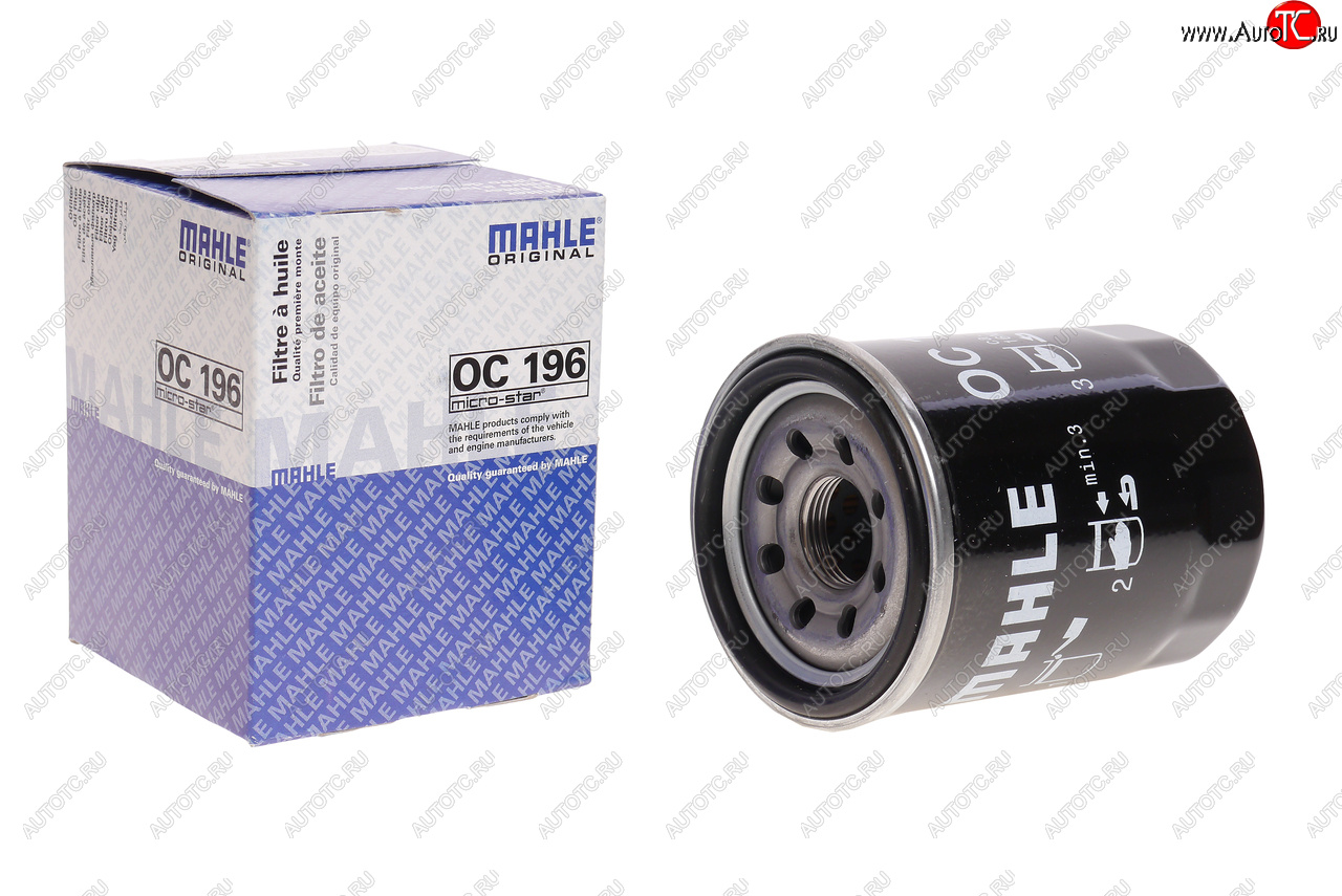 569 р. Фильтр масляный MITSUBISHI Lancer 10 (09-) (1.8) MAHLE MAHLE oc196  с доставкой в г. Майкоп