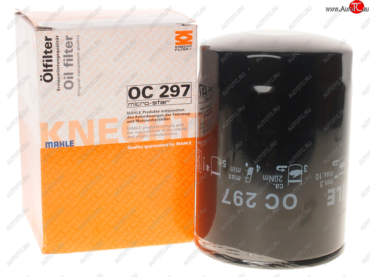 2 079 р. Фильтр масляный HYUNDAI HD65,72,78,County дв.D4ALDBDD MAHLE MAHLE oc297  с доставкой в г. Майкоп