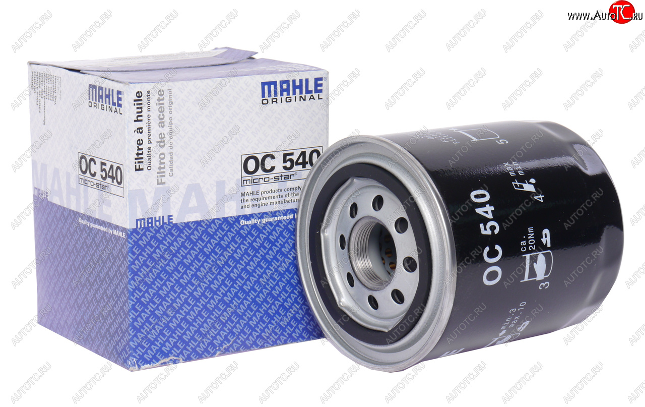 1 499 р. Фильтр масляный HYUNDAI Porter (D4BF),Porter 2 (D4CB),HD35 (D4BB) KIA Bongo (замена на OC540A) MAHLE MAHLE oc540  с доставкой в г. Майкоп