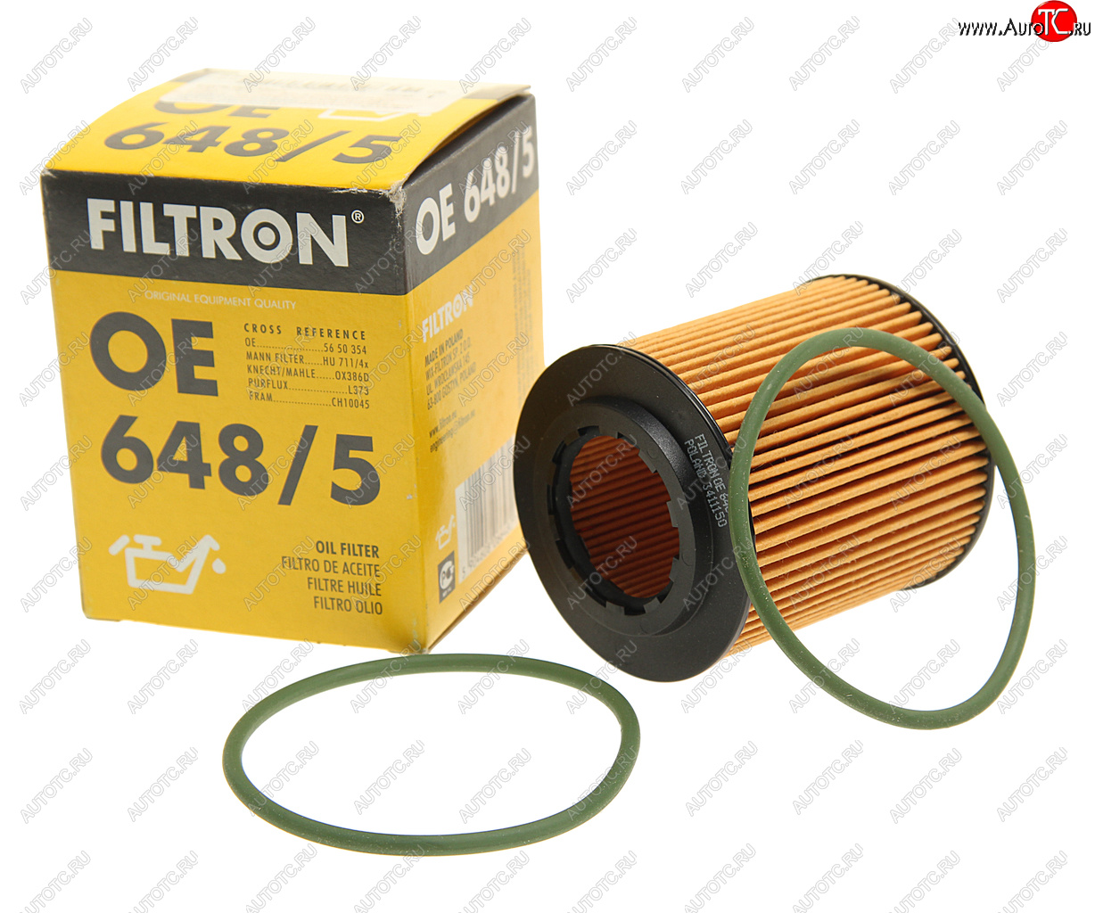 659 р. Фильтр масляный OPEL Astra H (04-) FILTRON FILTRON oe6485  с доставкой в г. Майкоп