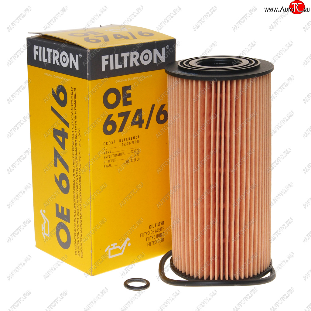719 р. Фильтр масляный HYUNDAI Santa Fe (12-) (2.0 TCI),ix35 (13-) (2.0 TCI) FILTRON FILTRON oe6746  с доставкой в г. Майкоп