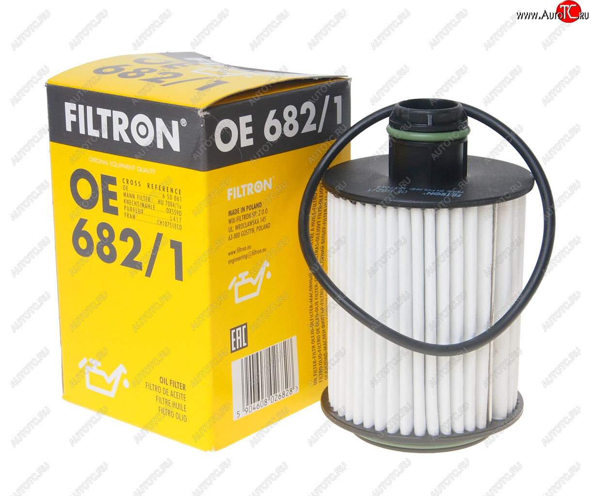 879 р. Фильтр масляный OPEL Astra J (2.0) FILTRON FILTRON oe6821  с доставкой в г. Майкоп