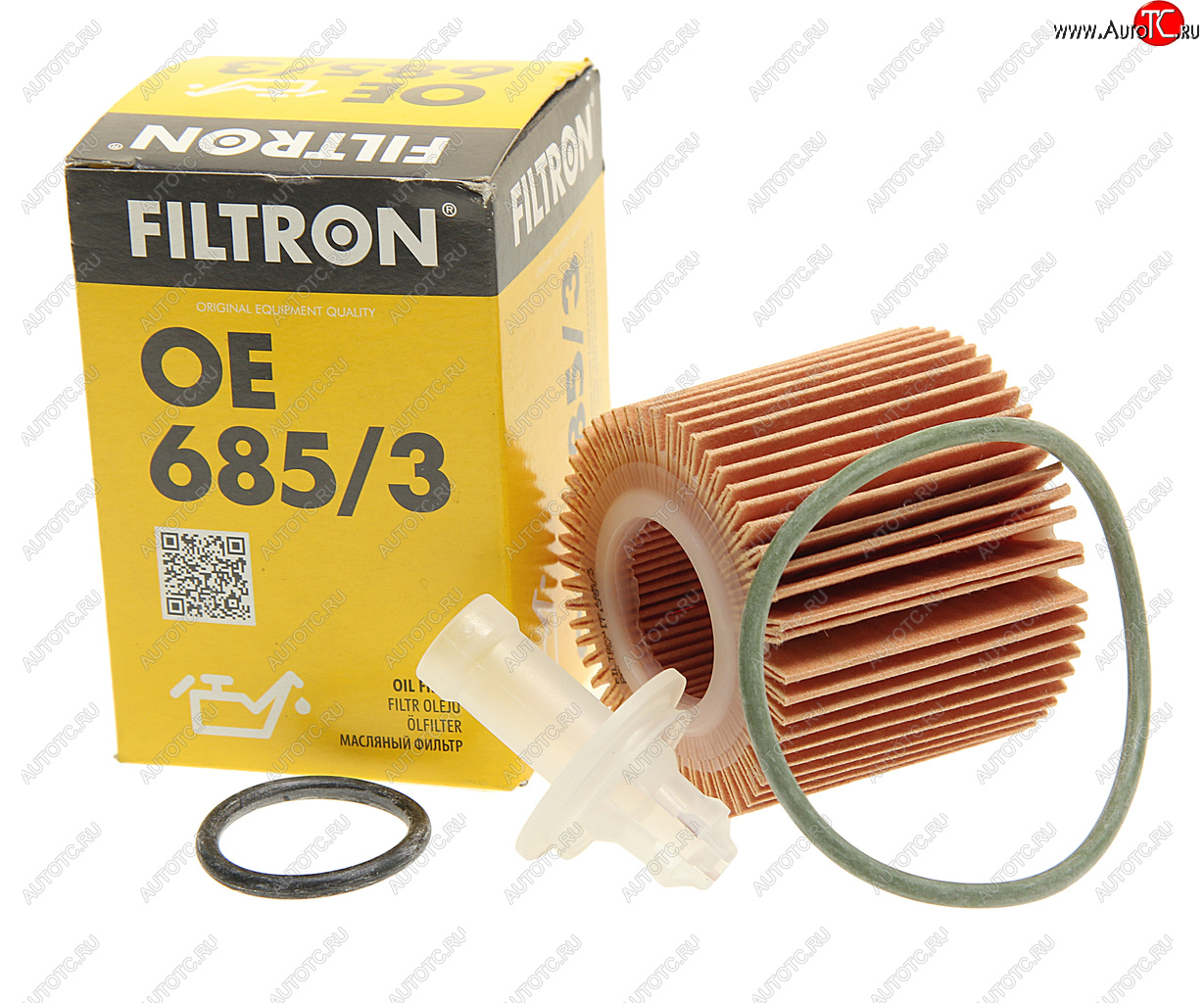 389 р. Фильтр масляный TOYOTA Auris,Corolla,Yaris (1.3) FILTRON FILTRON oe6853  с доставкой в г. Майкоп