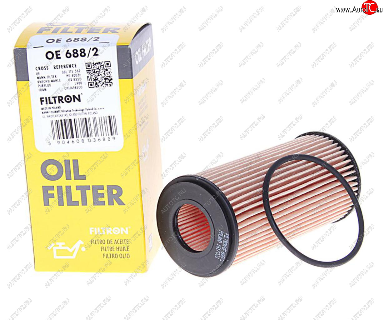 399 р. Фильтр масляный VW Golf (13-) (2.0) AUDI A5,S5 (11-) SKODA Octavia (12-) (1.82.0) FILTRON FILTRON oe6882  с доставкой в г. Майкоп