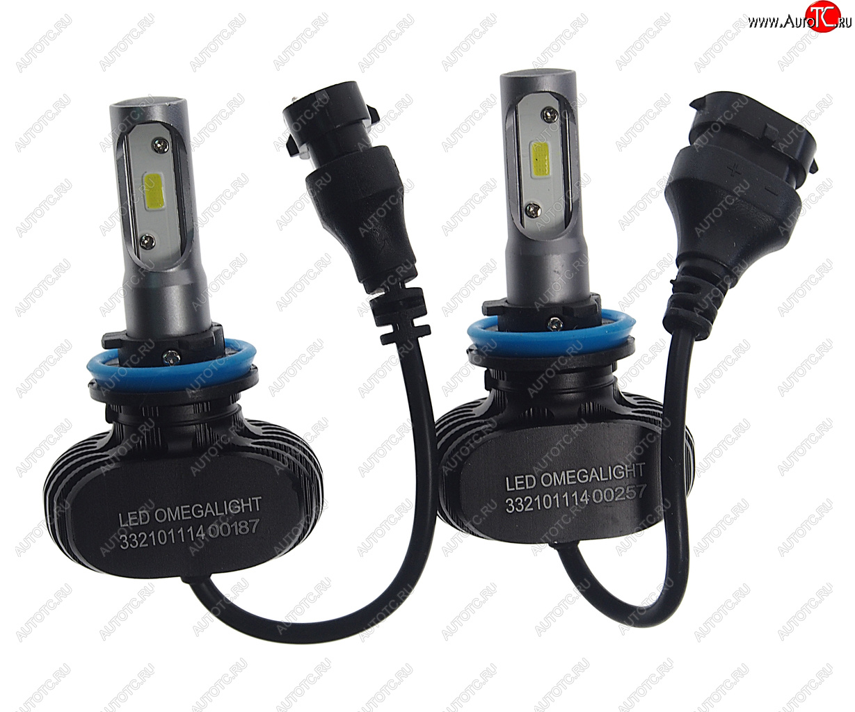 1 369 р. Лампа светодиодная 12V H11 PGJ19-2 2500Lm (2шт.) Ultra OMEGALIGHT OMEGALIGHT olledh11ul-2  с доставкой в г. Майкоп