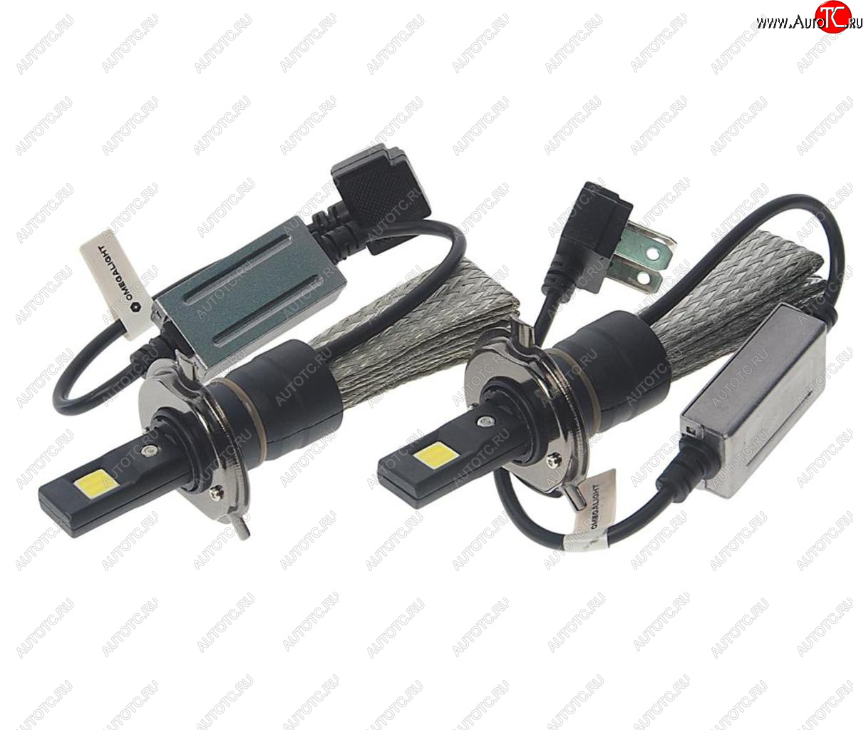 2 299 р. Лампа светодиодная 12V H4 P43t-38 3000Lm (2шт.) Aero OMEGALIGHT OMEGALIGHT olledh4aero-2  с доставкой в г. Майкоп