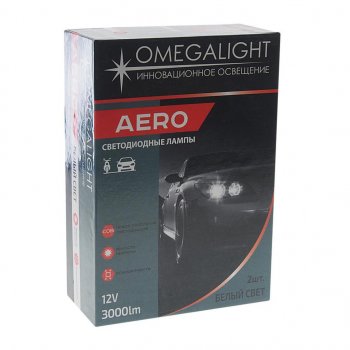 1 899 р. Лампа светодиодная 12V H7 PX26d 3000Lm (2шт.) Aero OMEGALIGHT OMEGALIGHT olledh7aero-2  с доставкой в г. Майкоп. Увеличить фотографию 3