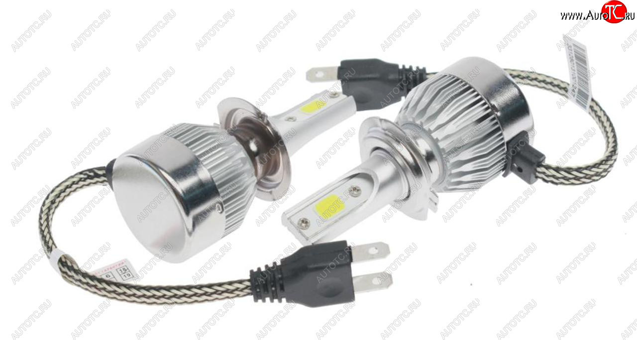 879 р. Лампа светодиодная 12V H7 PX26d 2400LM 2шт. Standart OMEGALIGHT OMEGALIGHT olledh7st-2  с доставкой в г. Майкоп