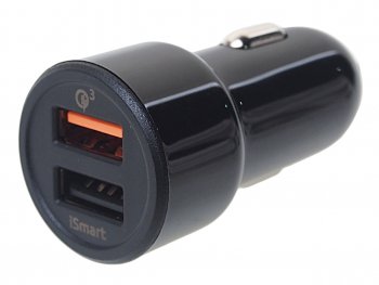 859 р. Устройство зарядное в прикуриватель 2USB 12V 5.4A Quick Charge 3.0 OLMIO OLMIO olm-038718  с доставкой в г. Майкоп. Увеличить фотографию 1