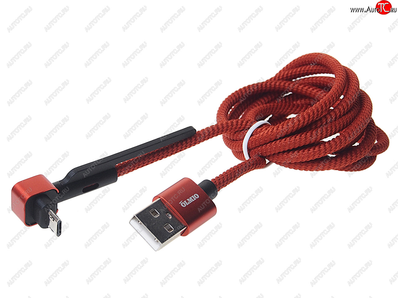260 р. Кабель micro-USB 1.2м красный OLMIO OLMIO olm-039504  с доставкой в г. Майкоп