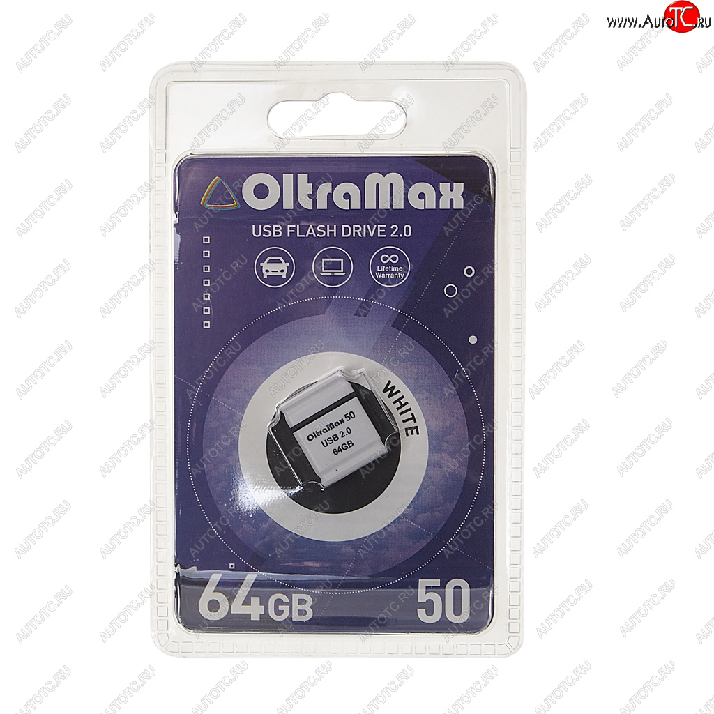 649 р. Карта памяти USB 64GB OLTRAMAX OLTRAMAX om-64gb-50-white  с доставкой в г. Майкоп