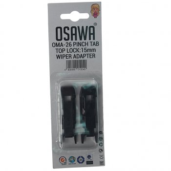 176 р. Адаптер щетки стеклоочистителя PINCH TAB, TOP LOCK 15мм комплект (2шт.) OSAWA OSAWA oma-26  с доставкой в г. Майкоп. Увеличить фотографию 1