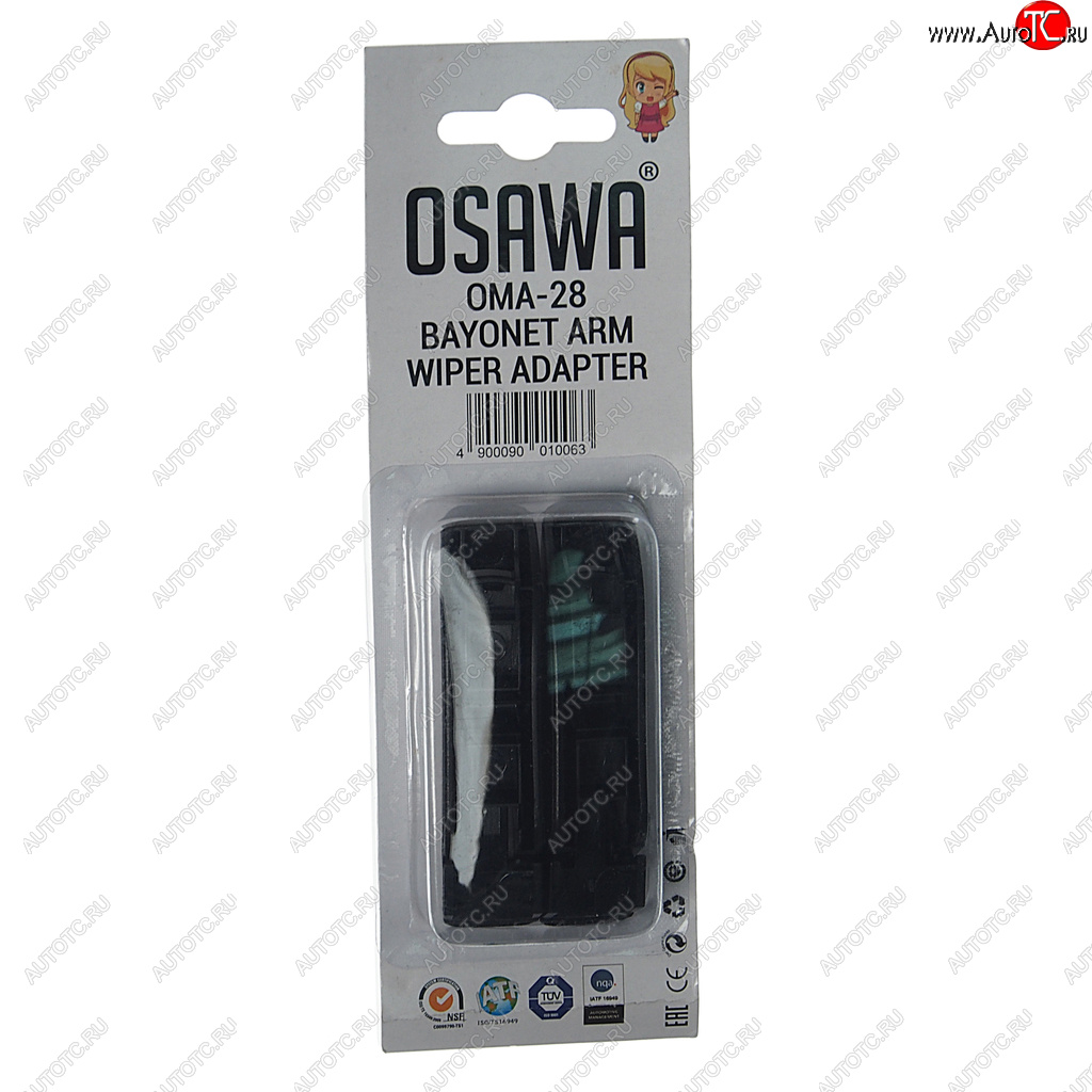 176 р. Адаптер щетки стеклоочистителя BAYONET комплект (2шт.) OSAWA OSAWA oma-28  с доставкой в г. Майкоп