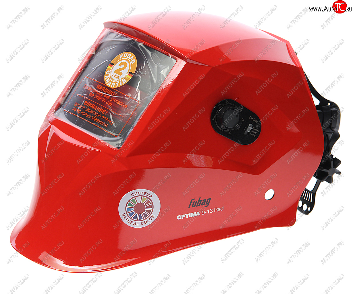 5 499 р. Маска сварщика регулировка затемнения (хамелеон) FUBAG FUBAG optima 9.13 red  с доставкой в г. Майкоп