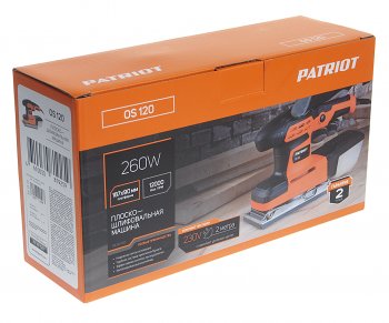 4 999 р. Машина виброшлифовальная 260Вт 230х93мм 12000колмин PATRIOT PATRIOT os 120  с доставкой в г. Майкоп. Увеличить фотографию 6