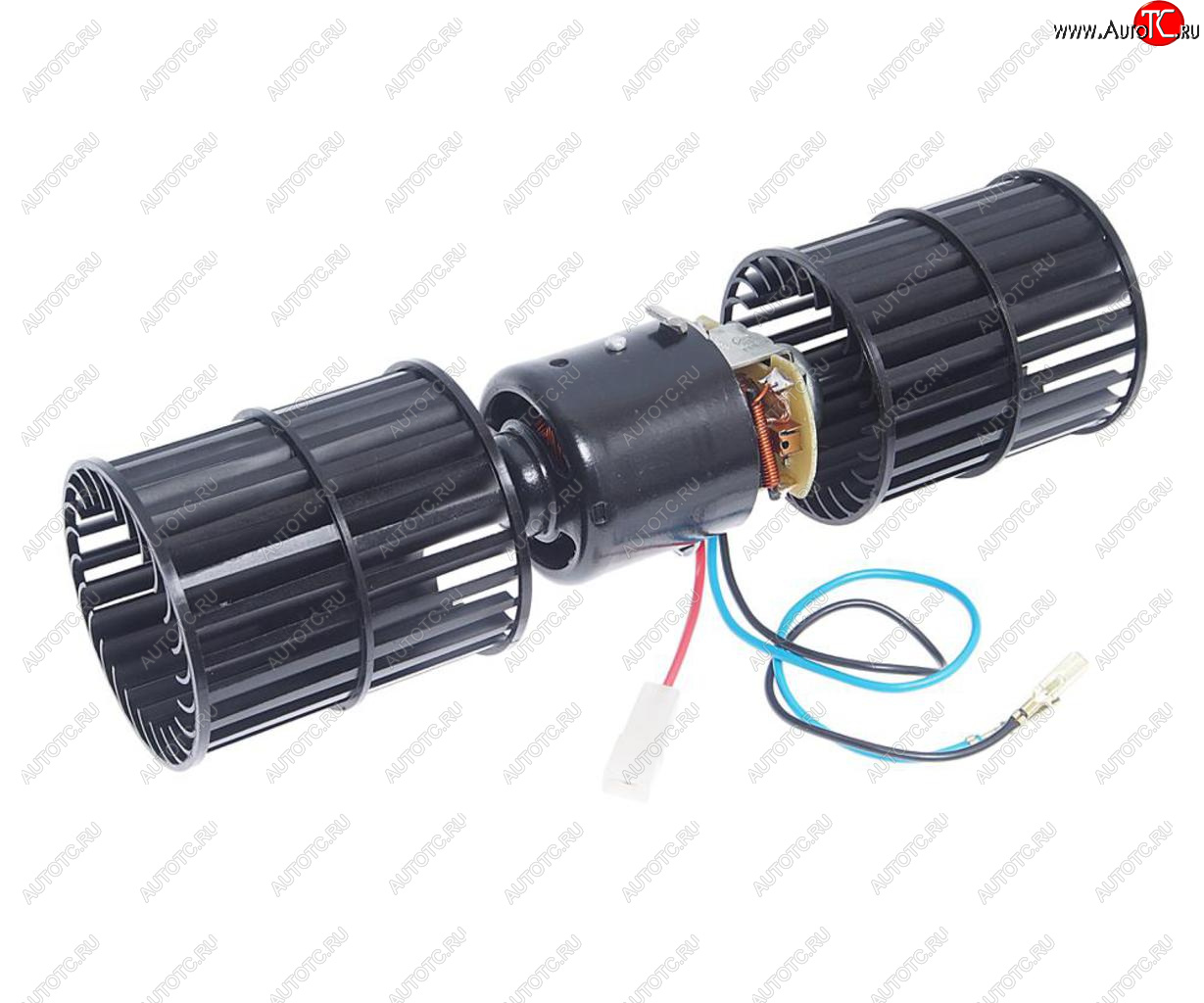 2 869 р. Мотор отопителя ГАЗ,ПАЗ 24V (2 крыльчатки,2 шкива) (для отопителя ОС-7-У2-24-00-16) в сборе МЗКО МЗКО ос-7.001.00.00-24  с доставкой в г. Майкоп