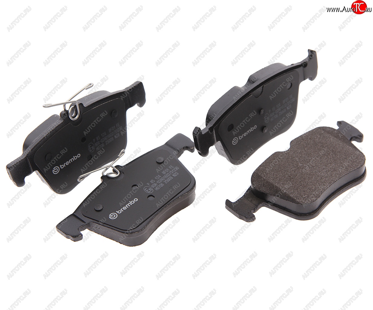 3 899 р. Колодки тормозные задние (4шт.) BREMBO Audi A3 8V1 хэтчбэк 3 дв. дорестайлинг (2012-2016)  с доставкой в г. Майкоп