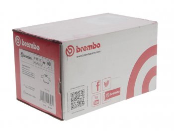 3 199 р. Колодки тормозные задние (4шт.) BREMBO Volkswagen Golf 7 дорестайлинг, хэтчбэк 5 дв. (2012-2017)  с доставкой в г. Майкоп. Увеличить фотографию 3
