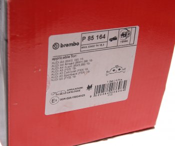 13 299 р. Колодки тормозные передние (4шт.) BREMBO Audi A4 B9 дорестайлинг,седан (2016-2020)  с доставкой в г. Майкоп. Увеличить фотографию 3
