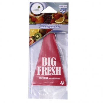 80 р. Ароматизатор подвесной пластина (тутти-фрутти) Big Fresh FKVJP FKVJP pabf-115 FKVJP pabf-115  с доставкой в г. Майкоп. Увеличить фотографию 1