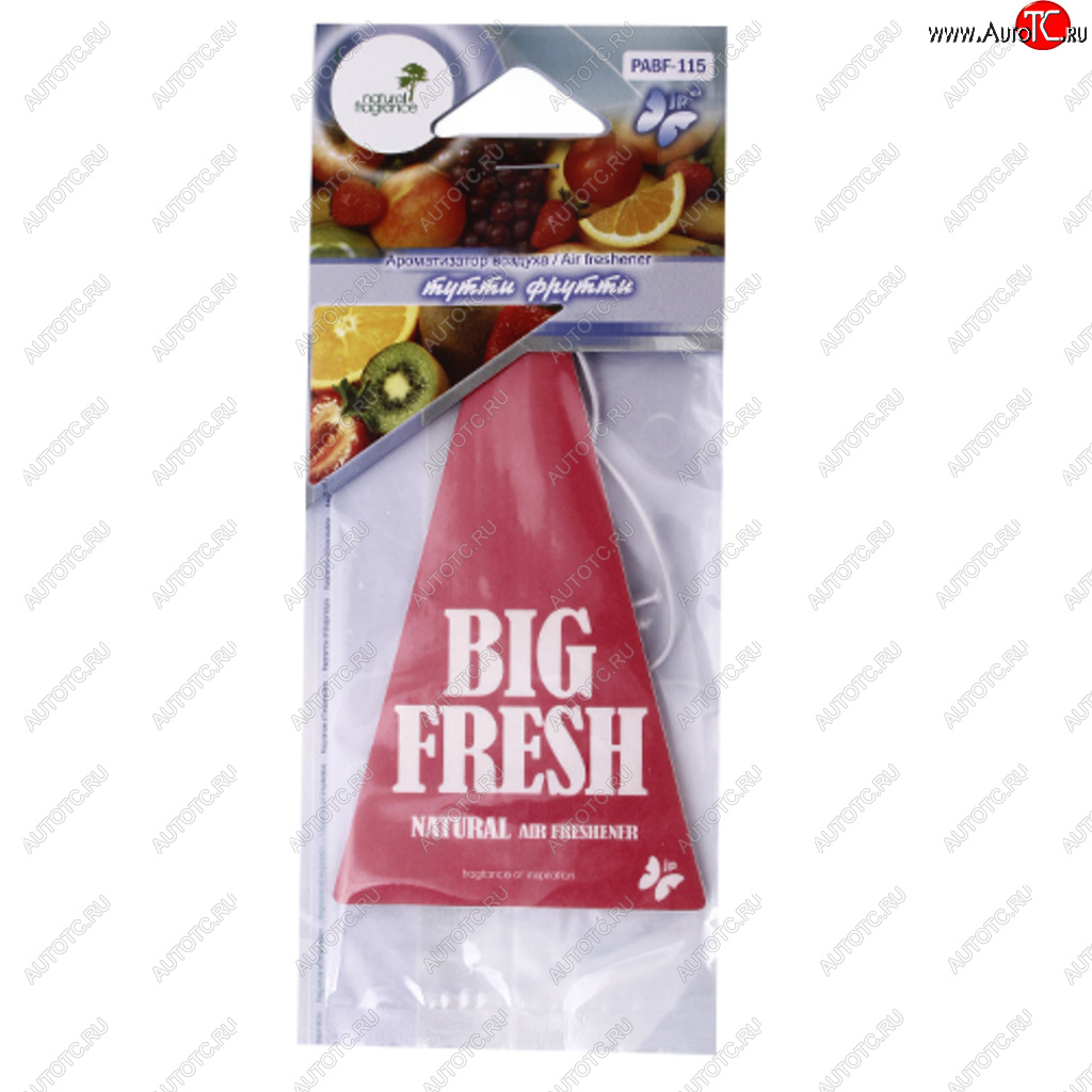 80 р. Ароматизатор подвесной пластина (тутти-фрутти) Big Fresh FKVJP FKVJP pabf-115 FKVJP pabf-115  с доставкой в г. Майкоп