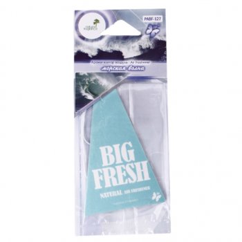 102 р. Ароматизатор подвесной пластина (морская волна) Big Fresh FKVJP FKVJP pabf-127  с доставкой в г. Майкоп. Увеличить фотографию 1