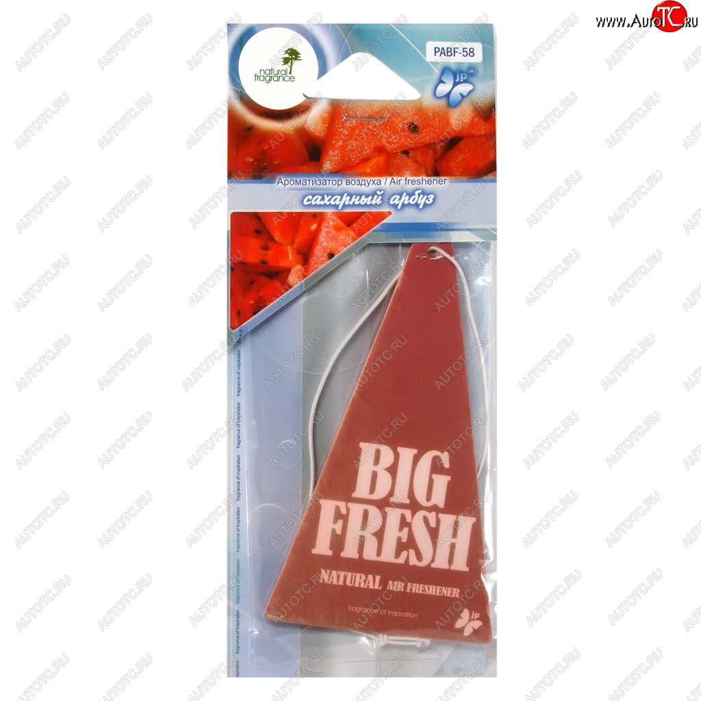 102 р. Ароматизатор подвесной пластина (арбуз) Big Fresh FKVJP FKVJP pabf-58  с доставкой в г. Майкоп