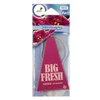 102 р. Ароматизатор подвесной пластина (орхидейный бриз) Big Fresh FKVJP FKVJP pabf-64  с доставкой в г. Майкоп. Увеличить фотографию 1