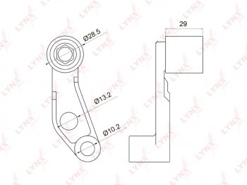 769 р. Ролик ГРМ VW Bora,Caddy,Golf,Polo AUDI A2 SEAT SKODA (1.41.6) обводной (с кронштейном) LYNX LYNX pb3030  с доставкой в г. Майкоп. Увеличить фотографию 1