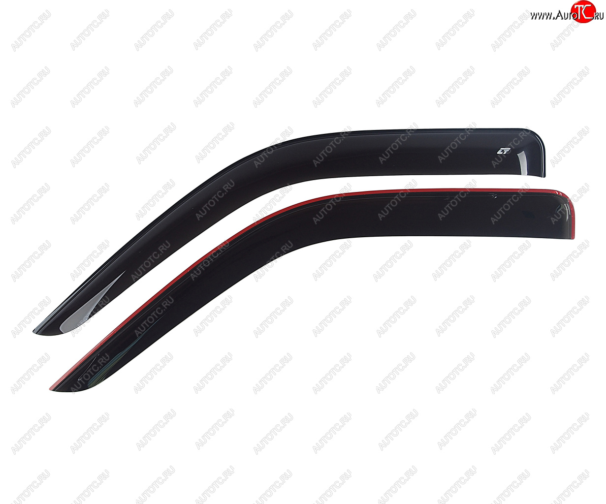 3 189 р. Комплект дефлекторов окон (широкий) COBRA TUNING Peugeot Boxer 250 (2006-2014) (черный глянцевый)  с доставкой в г. Майкоп