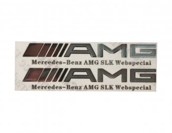 153 р. Наклейка металлическая AMG 15х90мм (2шт.) MASHINOKOM MASHINOKOM pkta 011  с доставкой в г. Майкоп. Увеличить фотографию 1